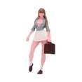 thumbnail image 3 of Fiocias 1/64 Girl Figure Resin Figures Character Miniature People Model Sand Table Layout Decoration Micro Landscapes Decor Style B, 3 of 8