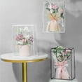 thumbnail image 5 of Namzi 10Pcs Clear Flower Bouquet Bags with Handles Transparent Floral Gift Presents Packaging Boxes Florist Flower Tote Bags for Mother's Day Wedding Birthday （Pink）, 5 of 5