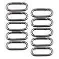 thumbnail image 4 of 10Pcs Oval Type Buckles Mini Bag Used Buckles Kettle Hanging Buckles for Camping (Black), 4 of 4