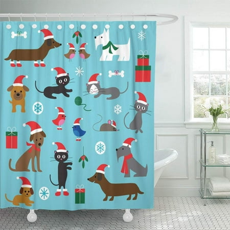 Pknmt Blue Bone Christmas Cats Dogs Holiday Scottie Animals Ball