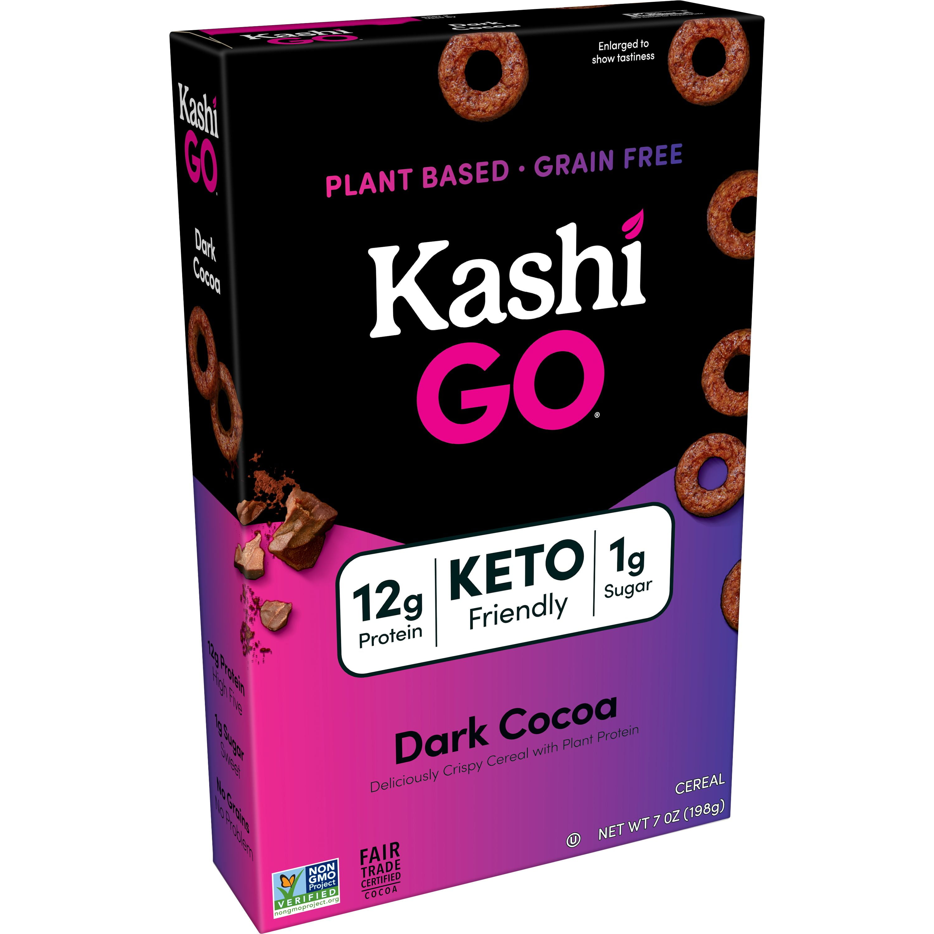 Kashi GO Breakfast Cereal, Keto Friendly Good Source of Protein, Dark