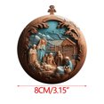 thumbnail image 6 of KCEHTA Nativity Christmas Ornaments, Nativity Ornaments for Christmas Tree, Nativity Scene Ornaments, Christian Christmas Ornaments, Acrylic Flat Christmas Tree Hanging Ornaments, 6 of 6