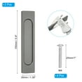 thumbnail image 2 of Uxcell Self-Stick Sliding Closet Door Handles 6" Aluminum Alloy Drawer Finger Pulls with Tape & Screw Grey 2Pcs, 2 of 7