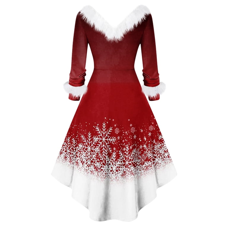 pretty christmas dresses Cute Dress Baby Girl Sequins Pageant Dress Toddler Birthday Party Ball Gown, Red / 3-4 Years (110cm) This festive red dress with white fur trim and ho ho ho pattern is perfect for holiday celebrations and casual winter wear Christmas Party Dresses | Sparkly,