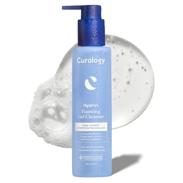 Limpiador facial Curology Hydro+ Gel espumoso 150 ml