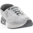 thumbnail image 2 of Women's Bernie Mev Best Victoria Bungee Sneaker Size 37  WHITE/SILVER METALLIC   (Run Small by one Size), 2 of 7