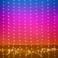 thumbnail image 1 of Luces LED de cortina KepStars 3 x 3 m 300 RGB que cambian de color, 1 of 6