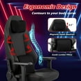 thumbnail image 6 of Costway Gaming Chair Ergonomic High Back Computer Chair with Rocking Function & 2D Armrests, 6 of 10
