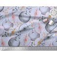 thumbnail image 3 of Soimoi Cotton Voile Fabric Floral & Sketch Fruits Print Fabric by Yard 56 Inch Wide, 3 of 3