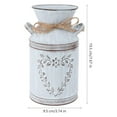 thumbnail image 1 of Vintage Flower Pot Iron Flower Pot Rustic Flower Bucket Metal Bucket Decorative Vase Pot For Garden Living Room Table Decoration, 1 of 4