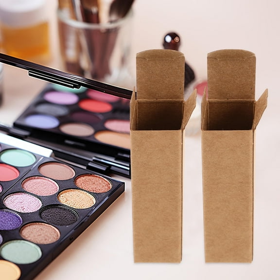 KONTONTY 50Pcs Perfume Packaging Paper Box Khaki Protection For Handmade Projects