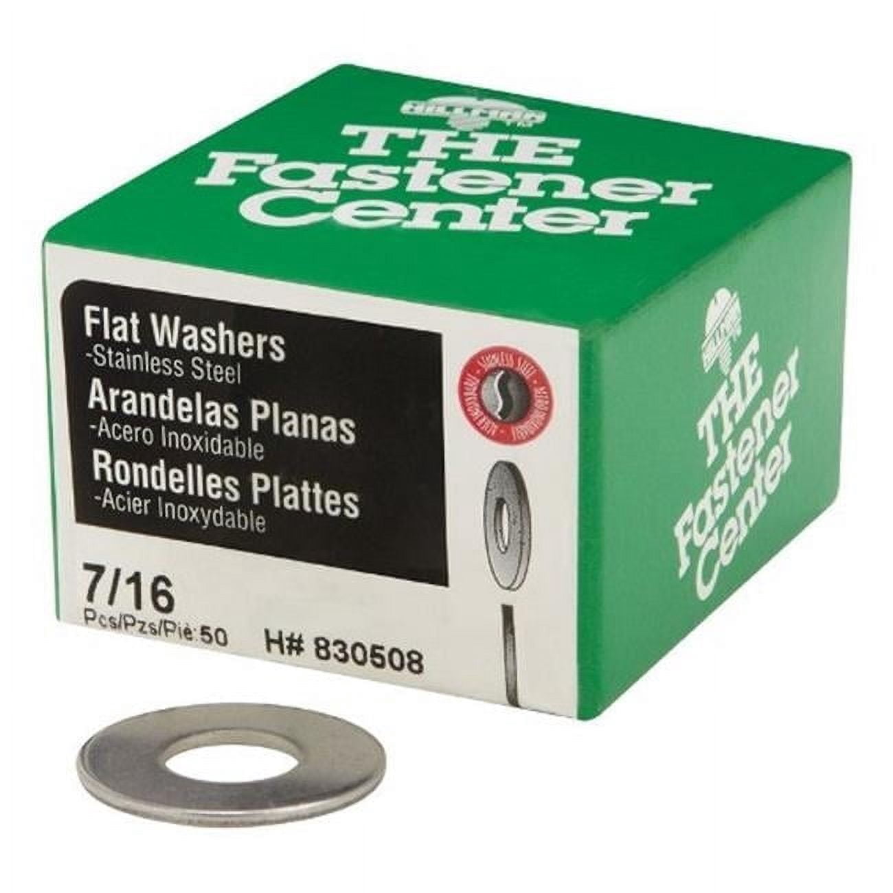 Hillman 0830508 Stainless Steel Flat Washer, 7/16''