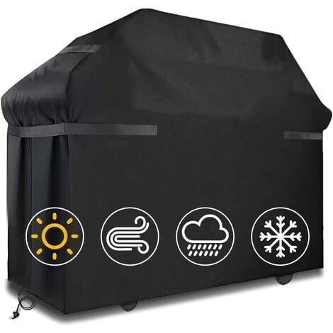 Fundas para barbacoa Funda para barbacoa impermeable Funda para barbacoa resistente al viento y al desgarro Funda para barbacoa con correas y bolsa de almacenamiento (145 x 61 x 117 cm)
