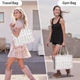 thumbnail image 6 of Large Capacity Tote Bag,White Princess Castle Pattern Handbag Fashion Luxury Tote Bag,15.7"x13"x 5.1" Inches,Laptop Compatible, 6 of 6