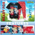 thumbnail image 3 of Conjunto de pijama Pokémon Boys Lounge Wear, camiseta y pantalones largos de 5 a 6 años, 3 of 5
