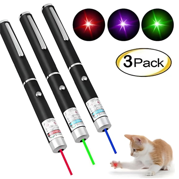 BESTSKY Laser Pointer,3-Color Cat Laser Toy for Cats Indoor Training,3 Pcs