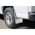 thumbnail image 5 of Dee Zee Mud Flap DZ1800 Brite-Tread; Multi-Fit See Document for Guidance; 12 Inch X 16 Inch; Set of 2; Rectangle; Without Logo; Powder Coated; Brite Tread; Aluminum; Screw On, 5 of 5