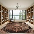 thumbnail image 2 of ODIKA 2'x3' Machine Washable Non-Slip Area Rug, Art Nouveau Rose Gold High Traffic Rug, Brown, 1184705, 2 of 7