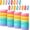 Pink, Red, Yellow, variant on 20 Pieces Students Inspirational Wristbands Rubber Bracelets Fun Motivational Wristbands for Kids Students Back to School Gifts