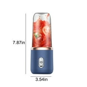 Oefntac Juicer Juicer Machines Portable Blender Bullet Blender Blenders Personal Blender Shakes Smoothies Leakproof-Lid Sip Spout Kitchen USB Rechargeable Wal-mart
