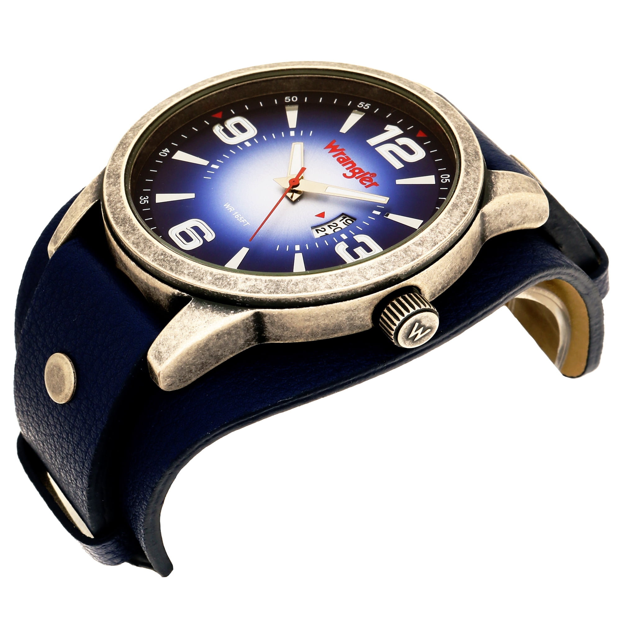 Wrangler 50mm Blue Dial, Blue Strap Watch - Walmart.com