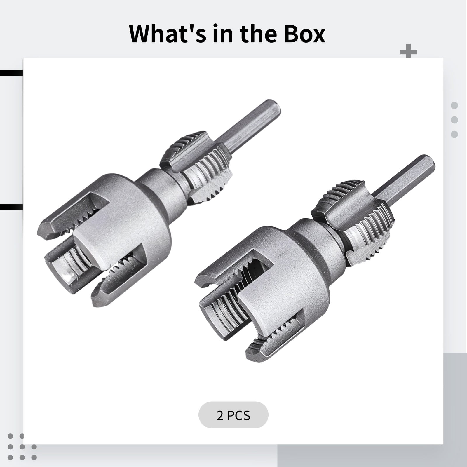 Pipe Threading Tool Set, 2 PCS Alloy Manual Pipe Threader for Inner Hole Cutting, Includes 1/2 in and 3/4 in Sizes, Quality Compact Design for Plumbing Work, Precision Cutting Threads