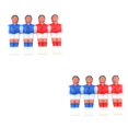 thumbnail image 4 of Ounissouiy 4 Uds máquina de fútbol de muñeca impermeable divertido jugador de fútbol muñecas figuras de plástico piezas de repuesto Rojo azul 2piezas, 4 of 6
