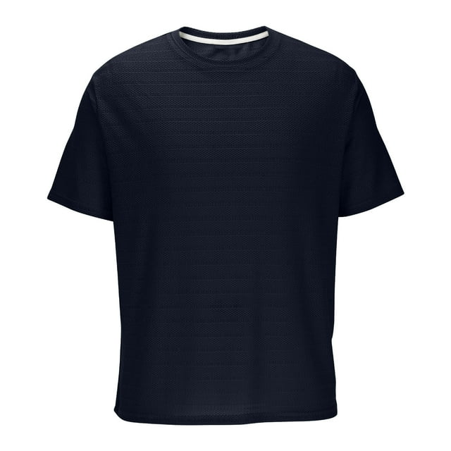 pstuiky Camisa de manga corta para hombre, Camiseta informal de cuello redondo de color liso para hombre, camiseta de manga corta con cuello redondo camisas casuales para hombre xxxl