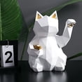 thumbnail image 4 of de Resina de Gato de Estatua de Escultura de Animal Sunnimix Figura gato de la suerte, 4 of 8