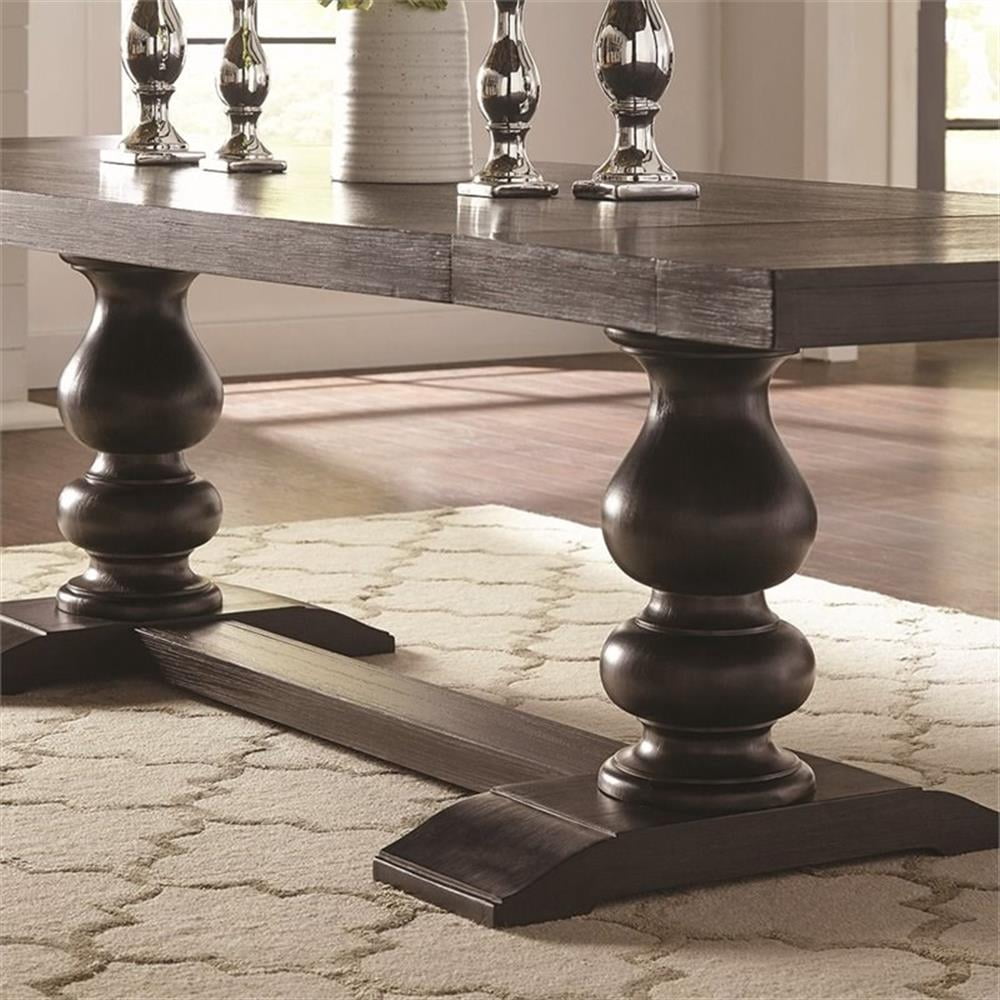 Bowery Hill Extendable Dining Table in Antique Noir