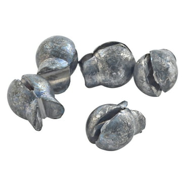 South Bend Removable Split Shot Sinker Fishing Weights Terminal Tackle, Size BB, 60-pack