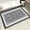 Black, variant on TECHVIDA Bathroom Rugs,Non-Slip Ultra Soft Bath Mat,Soft Absorbent Bathroom Rug,Machine Washable,(18"x26", Light Gray)