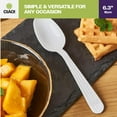 thumbnail image 2 of CIAO! 7.3" White Teaspoon Heavy Weight Polypropylene Individually Wrapped (Case of 1,000), 2 of 2