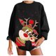 thumbnail image 2 of ICHUANYI Clearance Women's Christmas Casual Long Sleeve Round Neck Printed Ladies Sweatshirt Tops(Black, L) ICHUANYI WER2023081501060, 2 of 5