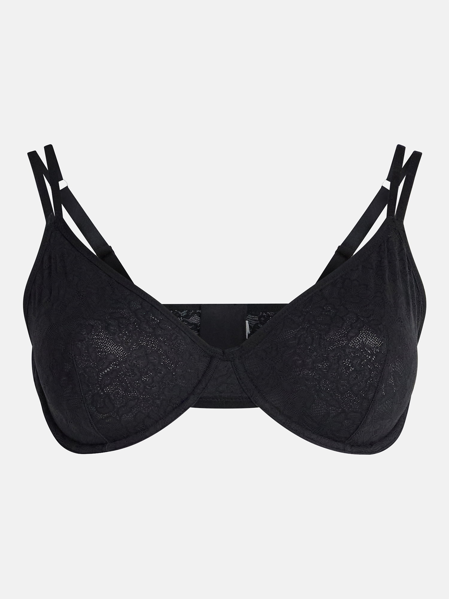 Joyspun Women's Soft Stretch Lace Underwire Bralette, Sizes 34A-40D