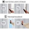 thumbnail image 2 of ZOPZO Faux Linen 100% Blackout Curtains, Gray, 52W x 63L Inch, 2 Panels，Thermal Insulated Drapes for Bedroom, 2 of 6