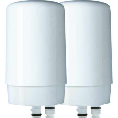 Link Filter Tap - Brita Tap Water Filtration System Replacement Filters For Faucets - White - 2 Count