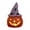 Multicolor B, variant on Halloween Ceramic Witch Hat Light Up Figurine LED Night Light Glowing Pumpkin Tabletop Decor Fall Thanksgiving
