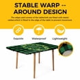 thumbnail image 4 of St Patricks Day Table Cloths for 4 Foot Rectangle Tables, Spring Gold Coin Green Shamrock Plaid Patio Waterproof Elastic Fitted Tablecloths, Washable Rectangular Table Cover for Camping, 4 of 8
