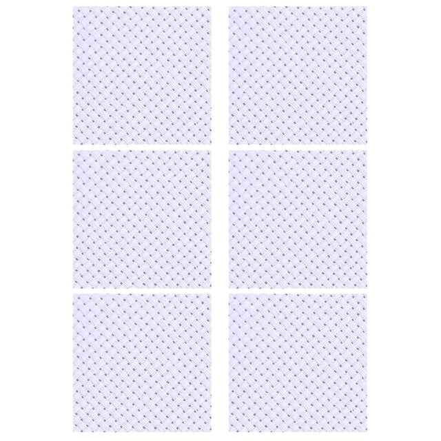 CTIRCHIU 6PCS Embroidery Handmade Needlework Cross-Stitch Cloth White Cotton for Handiwork Craft