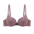 thumbnail image 2 of HVOBTTY Women's Underwire Push Up Bra Seamless Lifting Lightweight Breathable Daily Bra Pink, 38/85B, 2 of 3