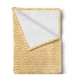 thumbnail image 2 of Ethnic Soft Flannel Fleece Blanket, Oriental Seashells Motif Underwater Theme in Traditional Tribal Art, Cozy Plush for Indoor and Outdoor Use, 50" x 60", Pale Orange and Champagne, by Ambesonne, 2 of 5