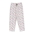 thumbnail image 4 of Naloa Playing Rabbit Print Women’s Ultra-Soft Comfy Pajama Lounge Pants with Pockets & Drawstring, 4 of 8