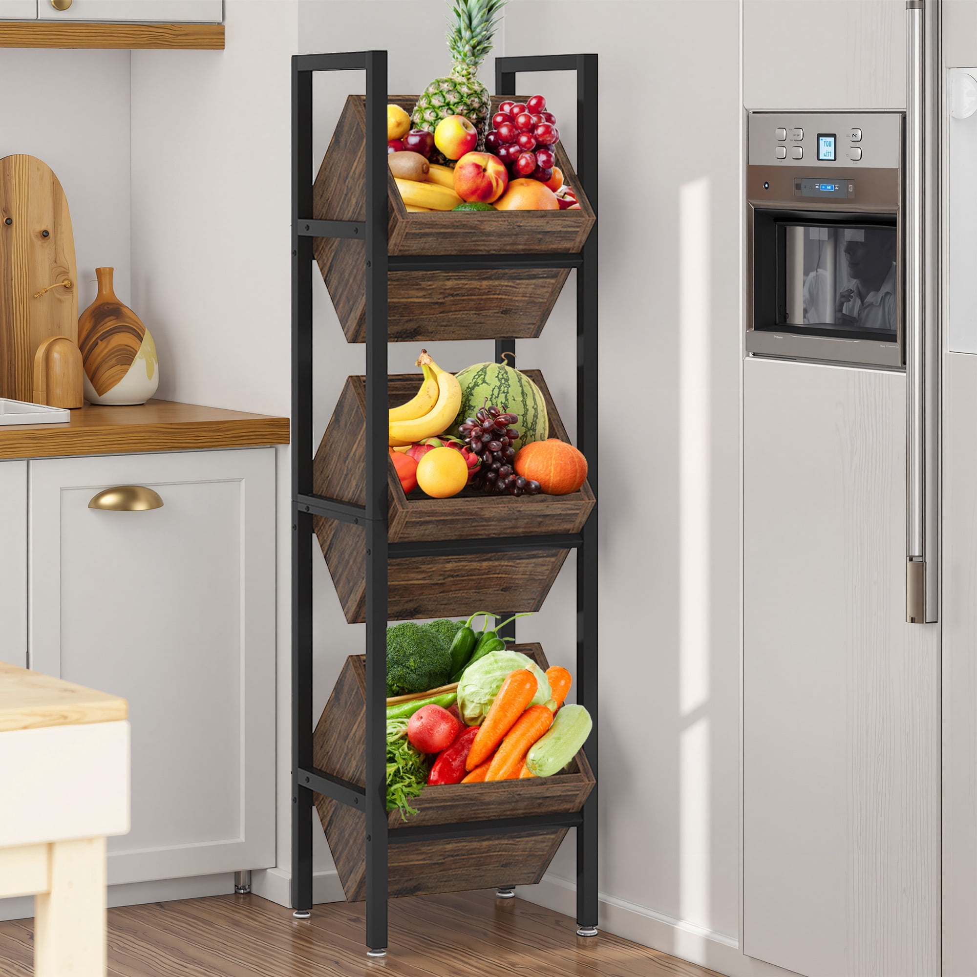 MAYEERTY Angled Design Wine Storage Rack for Neat Organized Wine Area