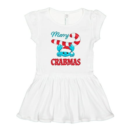 

Inktastic Merry Crabmas- Cute Christmas Crab Gift Toddler Girl Dress