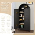 thumbnail image 5 of Sturdy Metal Arched Pantry Cabinet in Modern Farmhouse Style, 73 Inch Tall with Adjustable Shelves and 2 Doors, 5 of 11