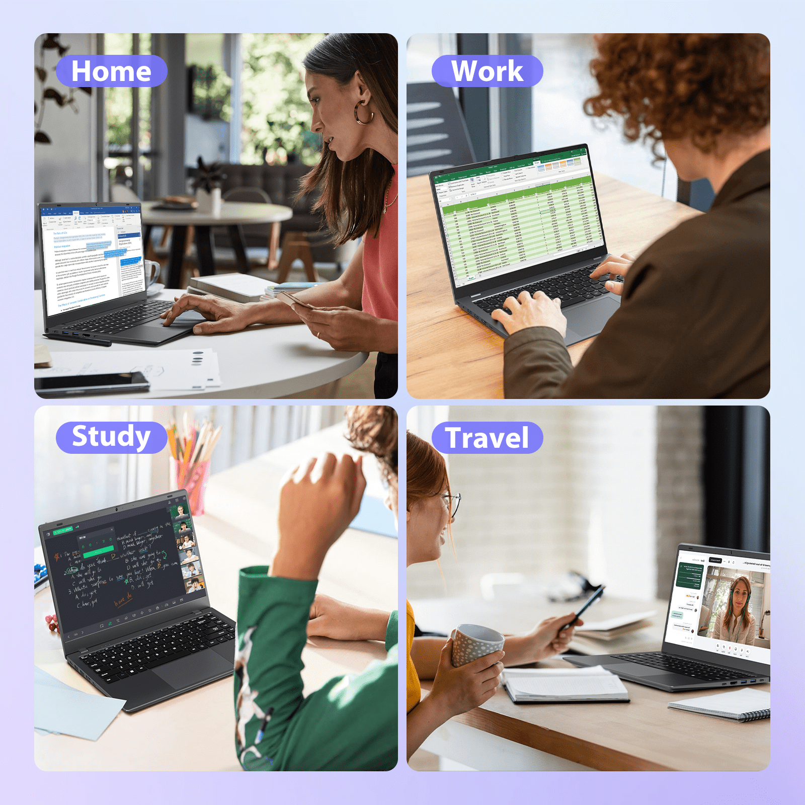 15.6 FHD IPS Laptop, 512GB SSD 8GB RAM,AMD 3020e Processor with 2 Cores Up to 2.6GHz, Office 2024, Windows 11 Laptop for Business, Study, Office, Dark Gray