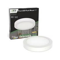 ETI 15-inch Pivot LED Flush Mount Ceiling Light with Color Select (Soft White, Bright White, Daylight)