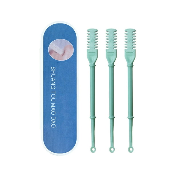 Limited time discount!2-in-1 Nasal Hair Cutter Double Sided Nose Hair Knife Nostril Hair Remover Tool 360° Rotating Nose Hair Cutter , Manual Nose Hair Cutter With Ear Spoon
