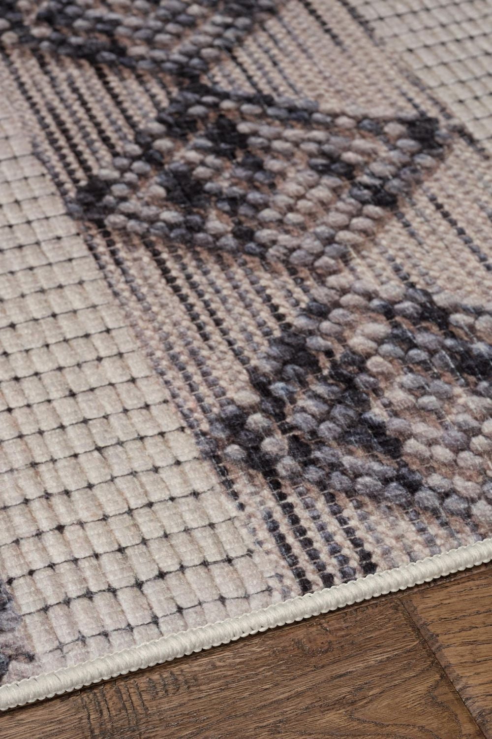 Mirage Novi Cream & Grey 5' x 7' Area Rug